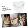 TOPPERFUN Clear Acrylic Heart-Shaped Flower Box for Floral Arrangements Small
