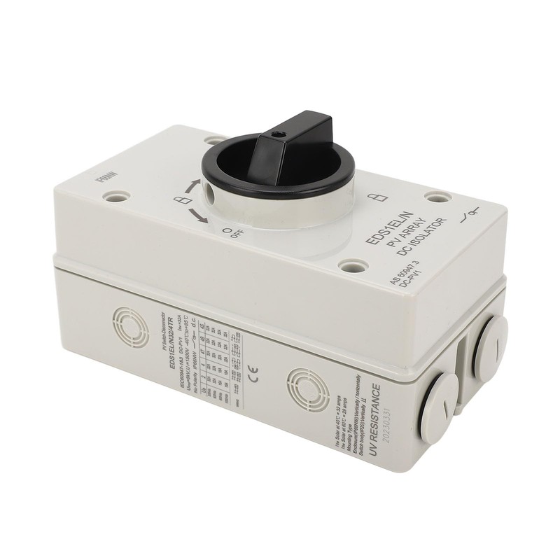 Topyond PV DC Quick Disconnect Switch, 32A IP66 Waterproof Solar