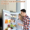 2 Pack Water Jar for Fridge, 1.1L Plastic Pitcher with