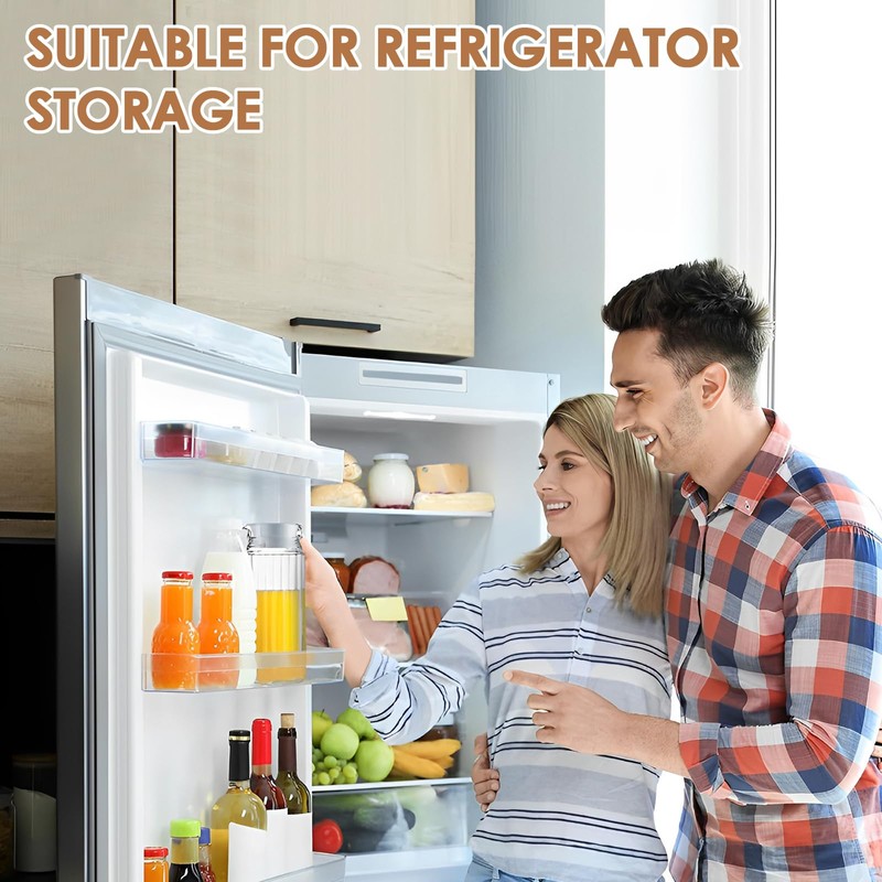 2 Pack Water Jar for Fridge, 1.1L Plastic Pitcher with