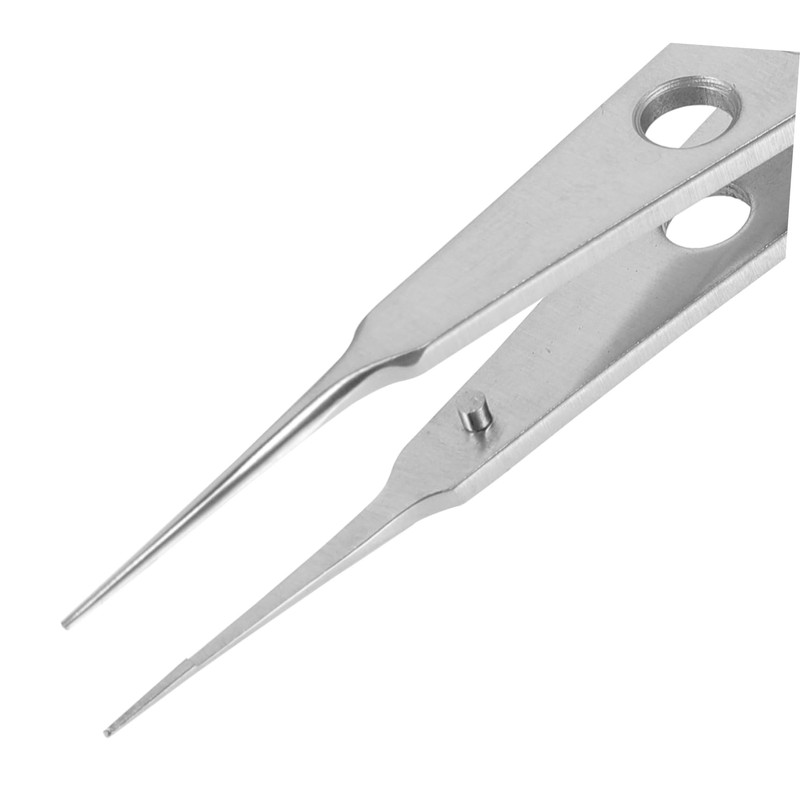 FOMIYES Alloy Steel Meibomian Gland Expressor Eyelid Tweezers Precision Angled