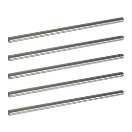 Tynulox 5Pcs 304 Stainless Steel Round Rod, 5/32" Diameter 12" Length Metal Solid Shaft Rods for Industry, Metal Working Hobbies and DIY Craft
