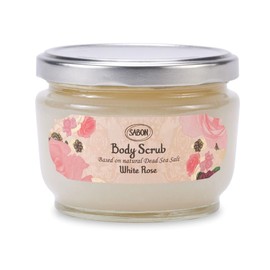 SABON Body Scrub, White, Rose, 11.3 oz (320 g)