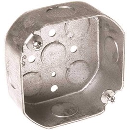 Hubbell Wiring 125 Hubbell Octagon Box 4 in Four 1/2 in Knockouts 1-1/2 in Deep - 662149,