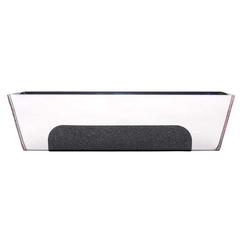 TOOLPRO Stainless Steel Mud Pan (Stainless Steel - No-Slip Grip,