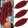 Leeven 16 Inch Springy Twist Hair for Afro Marley Locs
