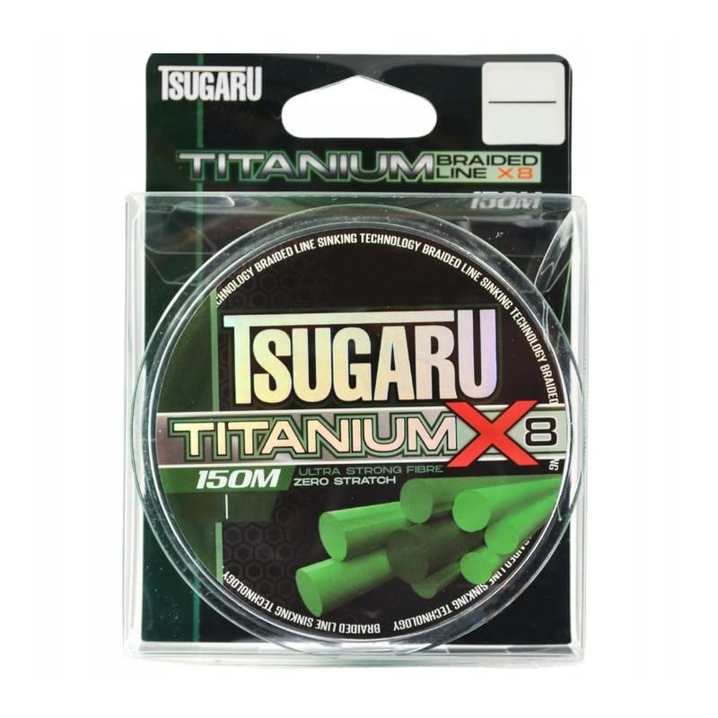 Braided Fishing Line 150 m Titanium X8 0.24 mm 41.3