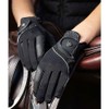 LeMieux Crystal Horse Riding Gloves - Black Large