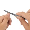 2 Packs Nail File, Stainless Steel Double Side Nail File