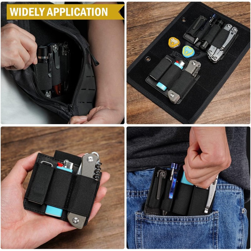 VIPERADE PL7 Elastic EDC Organiser, Small Velcro Organiser Insert with