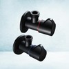 DOITOOL 2PCS Copper Bathroom Angle Stop Valve Water Shut Off