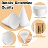 Roshtia 1200 Pcs 6oz Snow Cone Cups with Straw Spoon