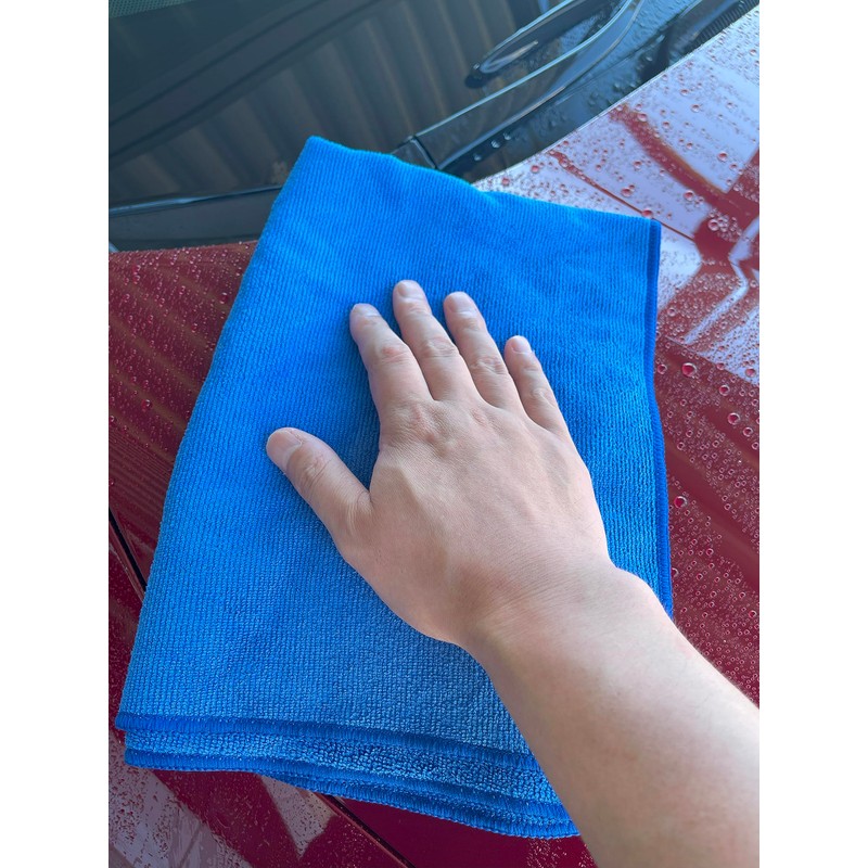 TARO WORKS Performance-Driven 300G Microfiber Car Wash Towel, Medium Form,