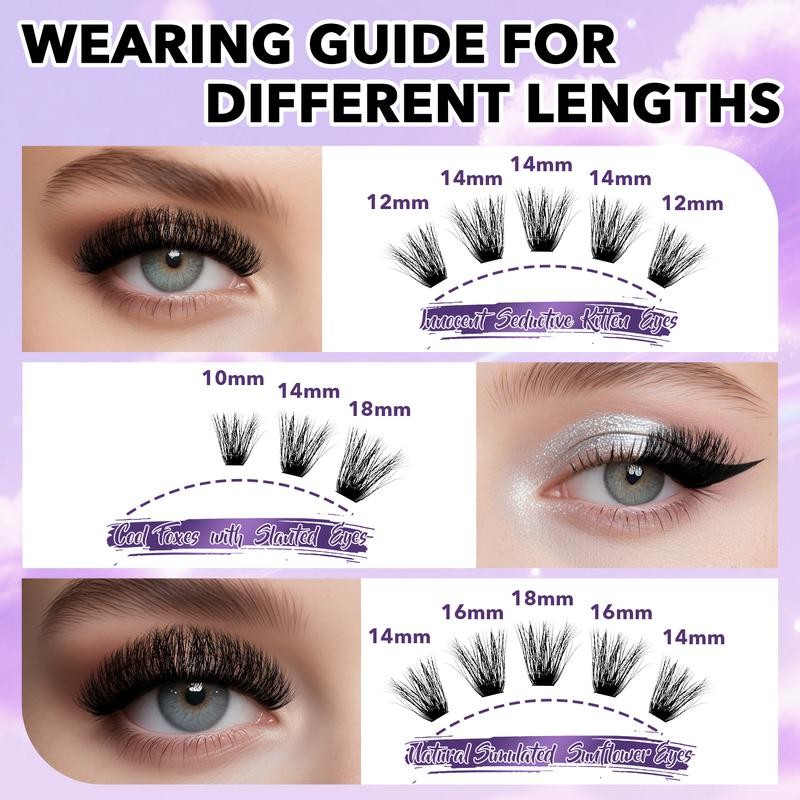 FEEGO 200D Lashes Extension Kit Thick Eyelash Extension Kit 10-20mm