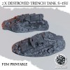 Trench Crusade Terrain - Tank Ruins