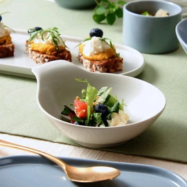 Lavene Duhen handle less plate 1+1 (total 2p), Mist White Mist White_Charcoal GrayCharcoal Gray / 라베느  듀헨 손잡이 덜음접시 1+1 (총2p), 미스트 화이트미스트 화이트_차콜 그레이차콜 그레이