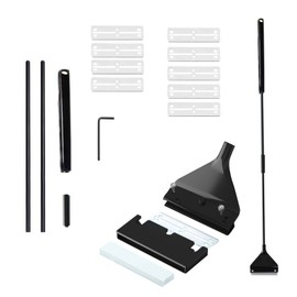 Aquarium Cleaning Tools, Algae Scraper, Aquarium Algae Razor Scraper, 62 cm, Aquarium Cleaning Tool with Removable Rod, Pack of 10 Stainless Steel Blades, for Glass Fish Tanks