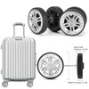 Pack of 8 Suitcase Castors Replacement 60 x 19 mm,