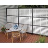 2'x4' Boardwalk Decorative Screen, White