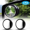 Universal Mirror 2x Blind Spot Mirrors Round HD Glass Convex