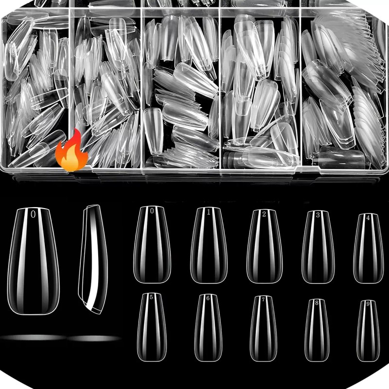 Formas Esculturales;Uñas Esculpidas Moldes para Uñas 500pcs Tips Para Uñas