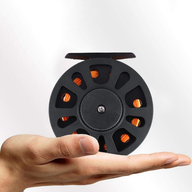 Kuuleyn Fly Reel, GLA7/8 5/6 Plastic Fly Fishing Reel Wheel