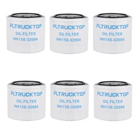 FLTRUCKTOP 6PCS HH150-32094 Oil Filter fits Kubota B1550 B1700 B1750 B20 B21 B2100 B2150 B2301 B2320 B2400 B2410 B26 B2601 B2620 B2650 B2920 B4200 B5100 B5200 B6100 B6200 ZD1211 ZD1211 B8200 B9200