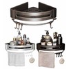PREMZO Bath Shower Caddy Towel Holder Bar Hanging Hook Organizer