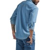 Wrangler Wrangler Men's Iconic Denim Regular Fit Snap Shirt Button,