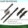 Explranltec Louver Bracket Kit, Deck Sunblind System, Shutters Hardware System