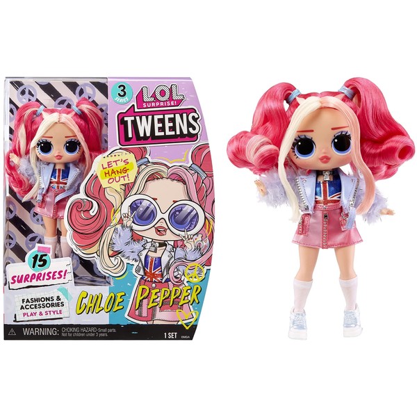 LOL Surprise Tweens Series 3 Fashion Dolls - CHLOE PEPPER- 6-Inch/15 cm Doll Playset with 15 Surprises Fierce Fashions and Accessories, Collectable Great Toy Gift for Kids Ages 3 to 7 Year Olds