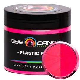 Eye Candy Mica Powder - Neon Pigment - Colorant for Epoxy - Resin - Woodworking - Soap Molds - Candle Making - Slime - Bath Bombs - Nail Polish - Cosmetic Grade - Non-Toxic (Plastic Pink, 50 Grams)