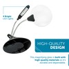 WITHit Table Magnifier with Light and Stand, 4” Lens, Black