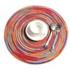 Alnicov 4pcs Cotton Woven Rattan Heat-Resistant Tablema,11.8Inch 30cm Round Placemats