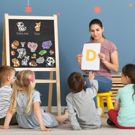 25Pcs Animals Refrigerator Magnets, Cartoon Elephant Lion Tiger Magnet Stickers Decals Animals Fridge Magnets for Home School Office Decorations