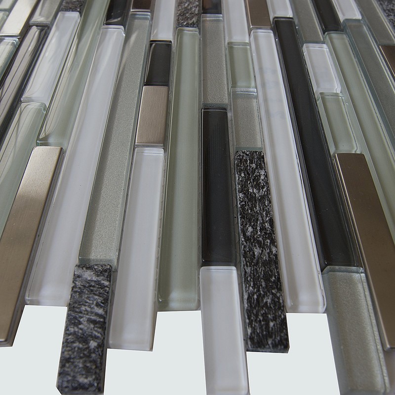 Simple Tile - 5 Sheets Glass and Stone Mosaic Tile