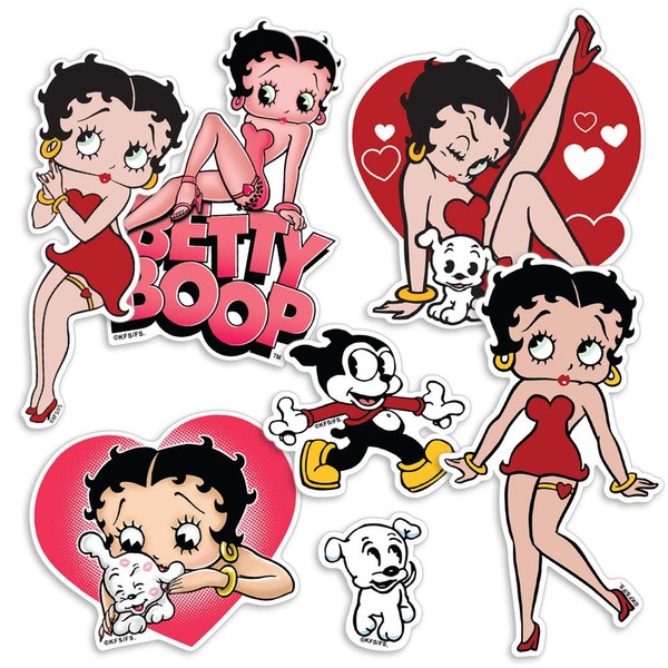 Betty Boop Collectible Stickers with Pudgy and Bimbo