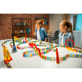 Domino Express Amazing Looping, Dominospiel ab 6 Jahren mit Looping, Inklusive 88 Dominosteine