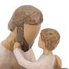 Father and Son Statue, Resin Cartoon Dad Holding Son Sculpture