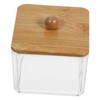 Alipis 2pcs Lidded Cotton Swab Box Cotton Pad Holder Dispenser