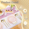 180 Pcs Gold Silverware Bulk for 60 Stainless Steel Flatware