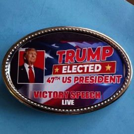 TRUMP 2024 Epoxy VICTORY Belt Buckle  - TAKE BACK AMERICA