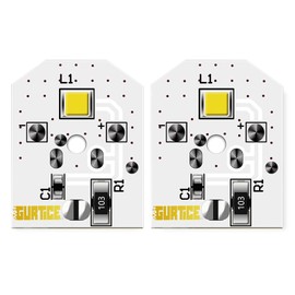 Gurtice New Upgraded 2 Pack WR55X11132 WR55X25754 LED Light for GE Refrigerator Replace WR55X30602 WR55X26486 PS4704284 3033142 EAP12172918 AP6261806