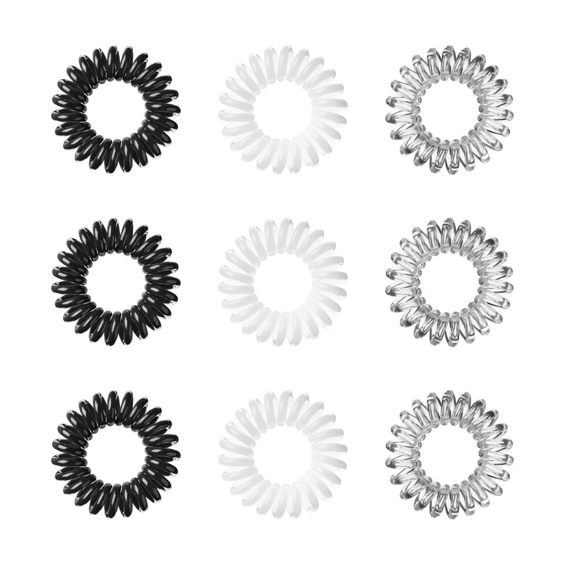 invisibobble mix true black, innocent white, crystal clear, 1er Pack