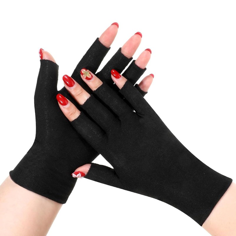 SaveSooo Fingerless Gloves, Cotton, Fingerless Gloves, Thin, Fingerless Cotton Gloves,