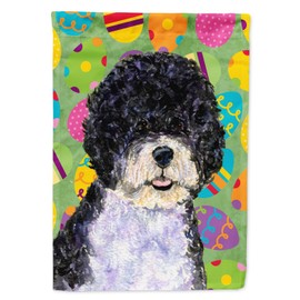 Caroline's Treasures SS4835GF Portuguese Water Dog Easter Eggtravaganza Garden Flag Mailbox Flag Decorative Yard Flag Banner Outside Patio Artwork Yard Flower Beds, Garden Size, Multicolor