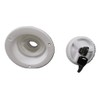 Water Inlet Filler Cap (Lockable Fresh Caravan Motorhome RV White)