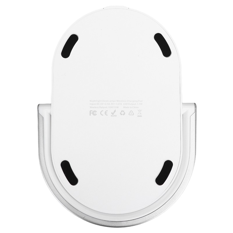 15W Wireless Charging Night Light White Mini Charging Lamp for
