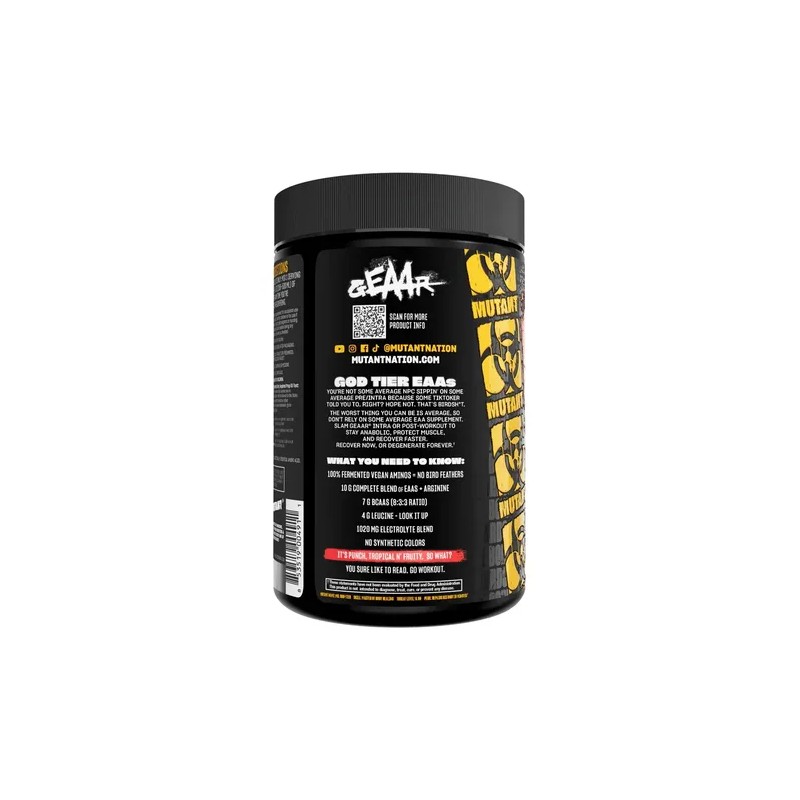 Aminoácidos Eeas Mutant Geaar Electrolitos 30 Servicios 420g, Sabor Tropical