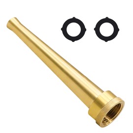 Napredak brass high pressure hose nozzle, 6 inch sprayer nozzle for garden water hose, GHT 3/4 Sweeper jet for car wash, Driveway, outdoor Cleaning